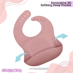 Baby Feeding Essential Baby Dinner Set Infant Training Eating Utensils-Pink