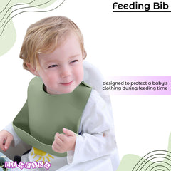 Baby Feeding Essential Baby Dinner Set Infant Training Eating Utensils-Sage