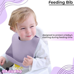 Baby Feeding Essential Baby Dinner Set Infant Training Eating Utensils-Purple