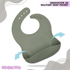 Baby Feeding Essential Baby Dinner Set Infant Training Eating Utensils-Sage