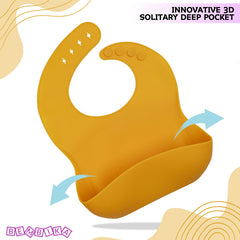 Baby Feeding Essential Baby Dinner Set Infant Training Eating Utensils-Yellow