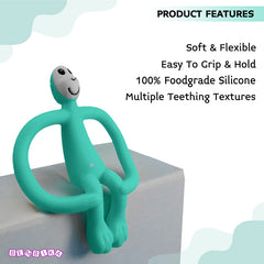 BPA Free Silicone Teething Toy for Baby (Teal)