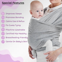 Baby Essential Hands Free Baby Carrier for Toddler (Light Grey)