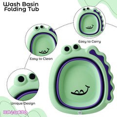 Multipurpose Baby Essential Wash Basin for Baby (Green)
