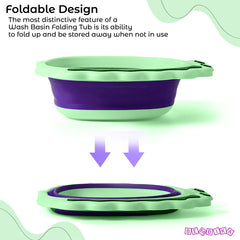 Multipurpose Baby Essential Wash Basin for Baby (Green)