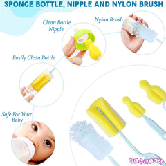 Silicone Baby Milk Bottle Cleaning Brush (Sky)