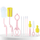 Silicone Baby Milk Bottle Cleaning Brush (Pink)