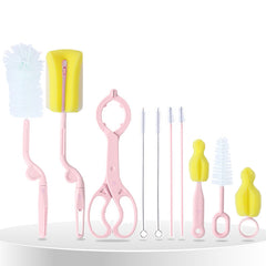 Silicone Baby Milk Bottle Cleaning Brush (Pink)