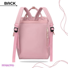 Easy to Carry Diaper Bag for Mother (Pink With Teddy)