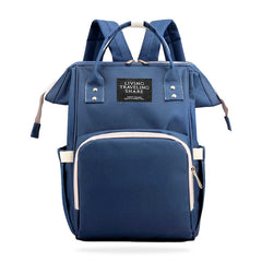 Easy to Carry Diaper Bag for Mother (Plain Blue)