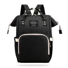 Easy to Carry Diaper Bag for Mother (Plain Black)