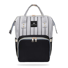 Easy to Carry Diaper Bag for Mother (Vertical Lining Black)