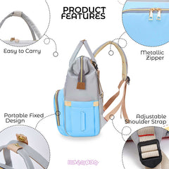 Easy to Carry Diaper Bag for Mother (Horizontal Lining Sky)