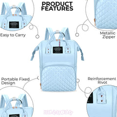 Easy to Carry Diaper Bag for Mother (Checxiceblue)