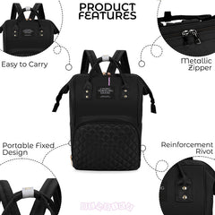 Easy to Carry Diaper Bag for Mother (Chexblack)