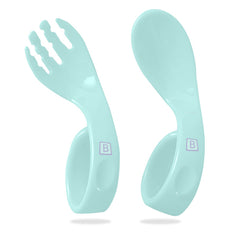 Baby Spoon and fork Set for Baby Feeding (Sea Green)
