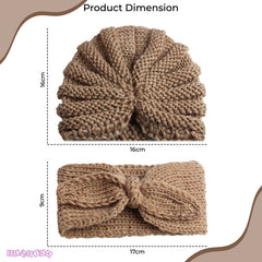 Compact and Stylish Baby Cap (Brown)