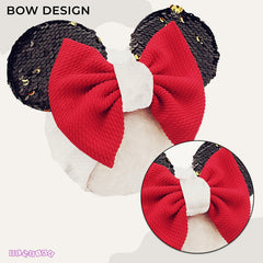 Baby Headband for Baby Hair Accessories for infant (White and Red)