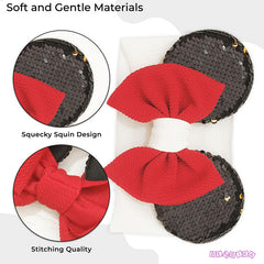 Baby Headband for Baby Hair Accessories for infant (White and Red)