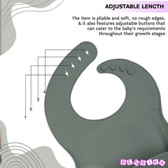 Baby Feeding Essential Baby Dinner Set Infant Training Eating Utensils-Dull Green