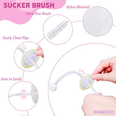 Silicone Baby Milk Bottle Cleaning Brush (Yellow)