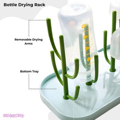 Baby Bottle Drying Rack Storage for Baby Feeding Essential (Green)