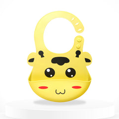 Adjustable Feeding Bib Apron for Baby Feeding (Yellow)