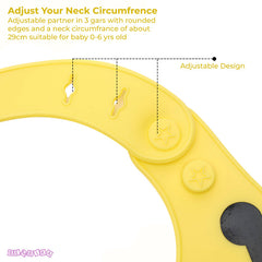 Adjustable Feeding Bib Apron for Baby Feeding (Yellow)