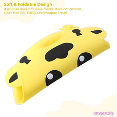 Adjustable Feeding Bib Apron for Baby Feeding (Yellow)