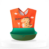 Adjustable Feeding Bib Apron for Baby Feeding (Red)