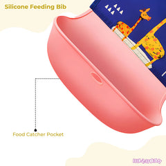 Adjustable Feeding Bib Apron for Baby Feeding (Blue)