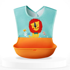 Adjustable Feeding Bib Apron for Baby Feeding (Sky)