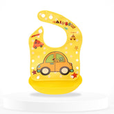 Adjustable Feeding Bib Apron for Baby Feeding (Yellow)