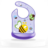 Adjustable Feeding Bib Apron for Baby Feeding (Purplle)