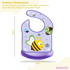 Adjustable Feeding Bib Apron for Baby Feeding (Purplle)