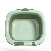 Multipurpose Baby Essential Wash Basin for Baby (Square Green)