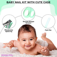 Baby Nail Cutter Grooming Kit for New Born Kids (Sky)