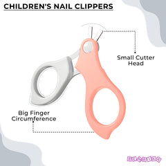 Baby Nail Cutter Grooming Kit for New Born Kids (Pink)