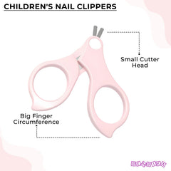 Baby Nail Cutter Grooming Kit for New Born Kids (Owl Pink)