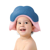 Soft Bathing Baby Shower Cap for Eye Protection and Hair Wash (Blue Pink)