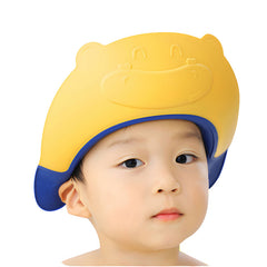 Soft Bathing Baby Shower Cap for Eye Protection and Hair Wash (Blue)