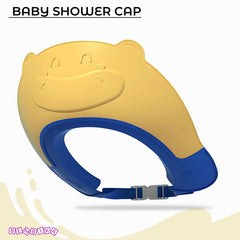 Soft Bathing Baby Shower Cap for Eye Protection and Hair Wash (Blue)