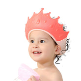 Soft Bathing Baby Shower Cap for Eye Protection and Hair Wash (Coral)