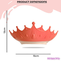Soft Bathing Baby Shower Cap for Eye Protection and Hair Wash (Coral)