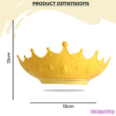 Soft Bathing Baby Shower Cap for Eye Protection and Hair Wash (Yellow)