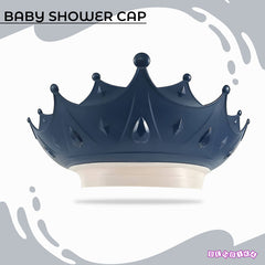 Soft Bathing Baby Shower Cap for Eye Protection and Hair Wash (Blue)