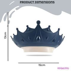 Soft Bathing Baby Shower Cap for Eye Protection and Hair Wash (Blue)