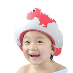 Soft Bathing Baby Shower Cap for Eye Protection and Hair Wash (red)