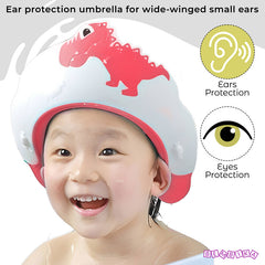 Soft Bathing Baby Shower Cap for Eye Protection and Hair Wash (red)