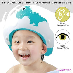 Soft Bathing Baby Shower Cap for Eye Protection and Hair Wash (Sky Blue)